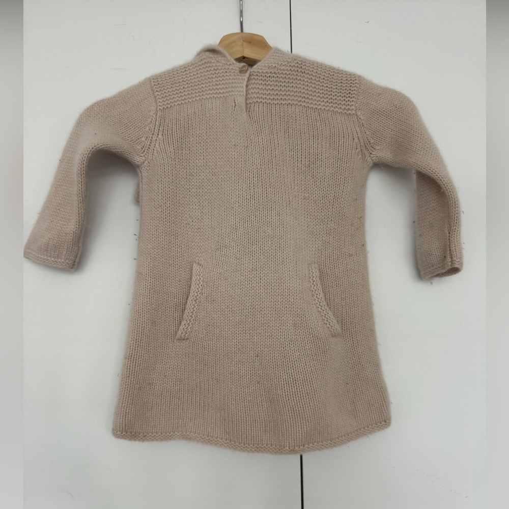 Bonpoint Beige Kids Sweater Dress